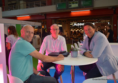Albert van Dam, Gaston Pauwels (Trintech) and Arjan Pauw (DLI).